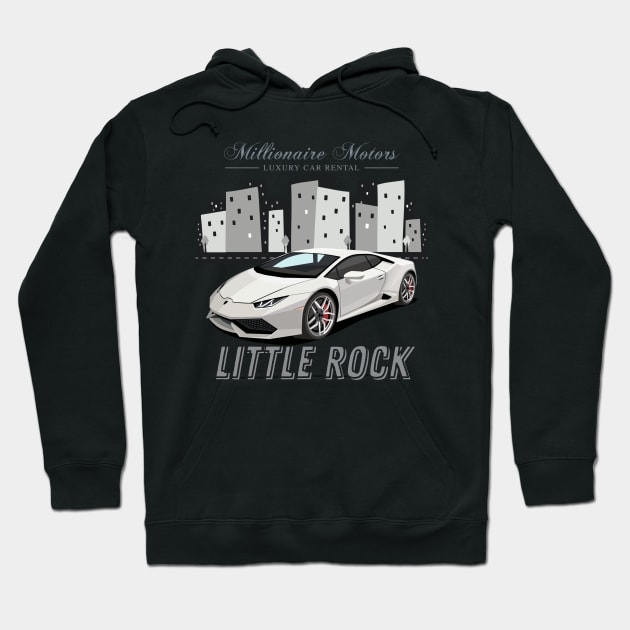 MILLIONAIRE MOTORS LITTLE ROCK GRAY LAMBO Hoodie by Truth or Rare